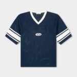 EQUALITÉ CHARLES KNIT JERSEY TEE NAVY