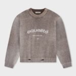 EQUALITÉ RIBBED KNIT SWEATER WASHED GREY