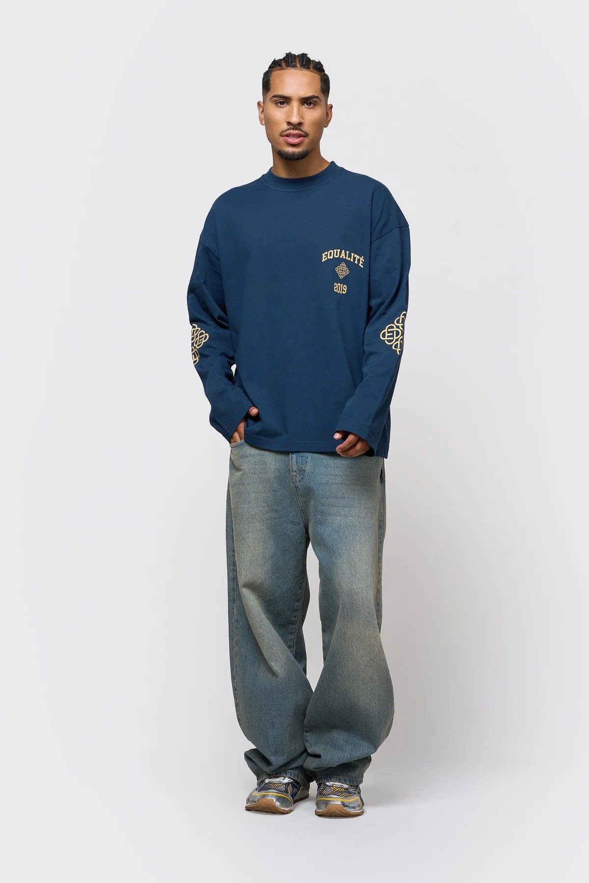 EQUALITÉ JULIAN BAGGY JEANS AZURE BLUE