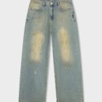 EQUALITÉ CAS BAGGY JEANS BLUE DIRTY WASH