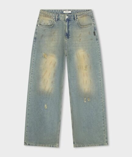 EQUALITÉ CAS BAGGY JEANS BLUE DIRTY WASH