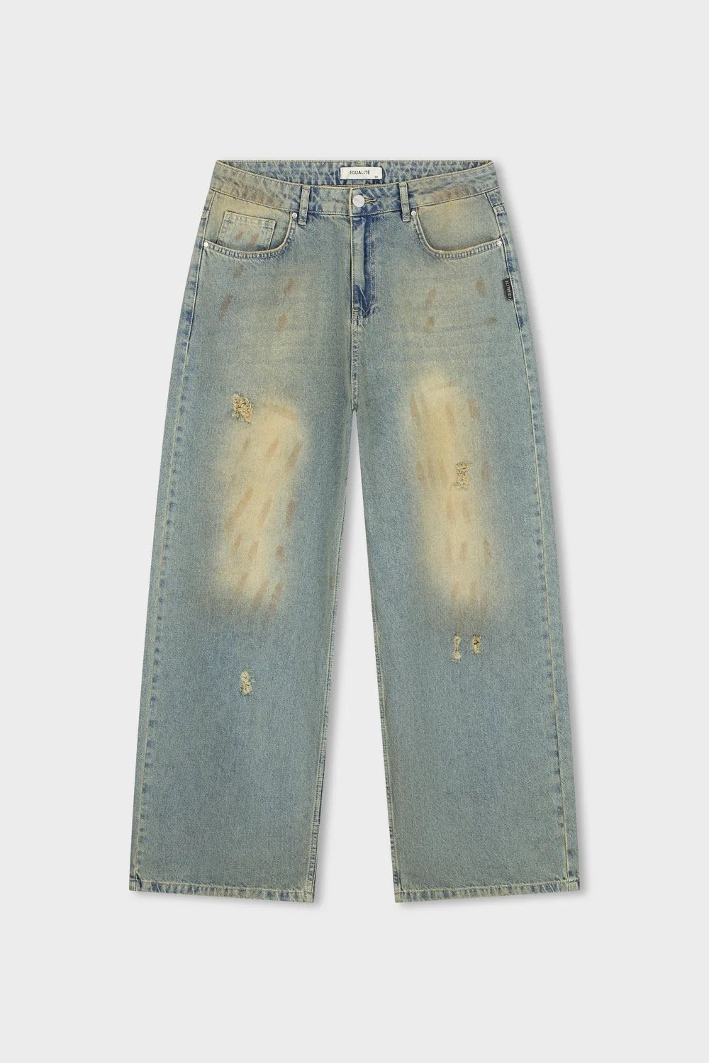 EQUALITÉ CAS BAGGY JEANS BLUE DIRTY WASH