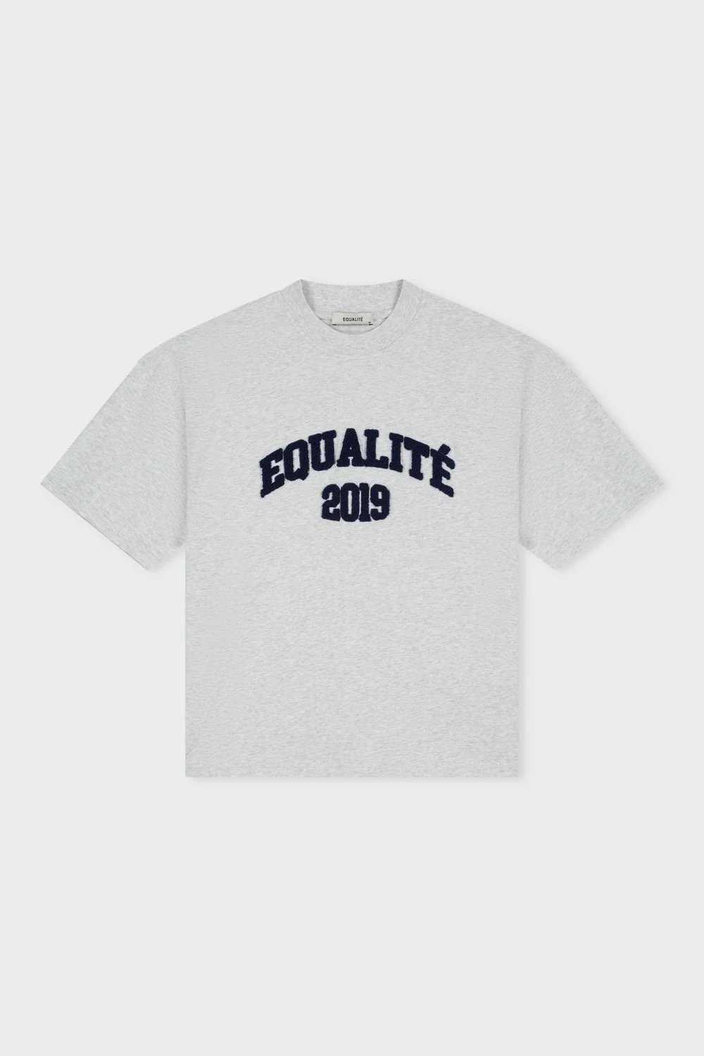 EQUALITÉ COLLECTIVE BOXY TEE MELANGE GREY