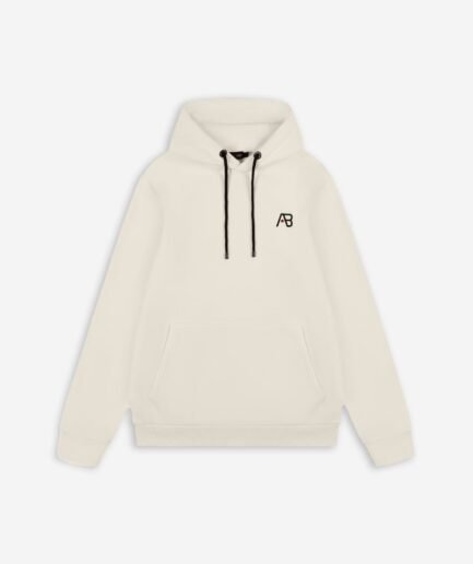 AB LIFESTYLE: Basic Hoodie White Swan