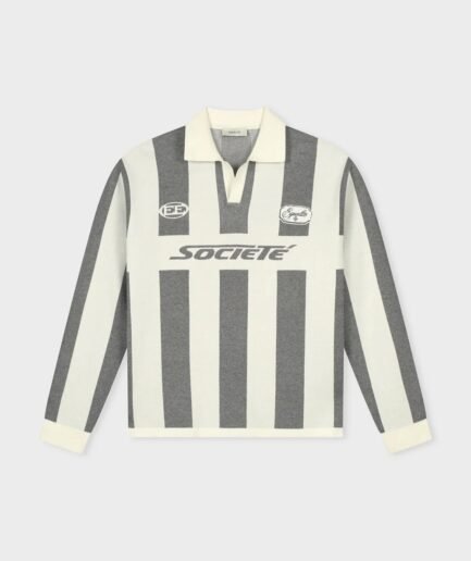 EQUALITÉ LOUIS KNIT LONGSLEEVE JERSEY OFF-WHITE & GREY