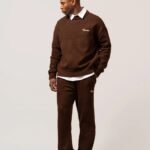 EQUALITÉ: FLUFFY KNIT TRACKSUIT BROWN