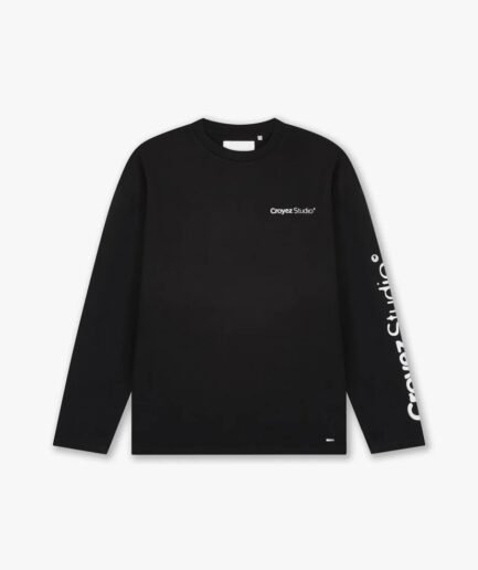 Croyez Studio Faded Longsleeve T-Shirt | Black