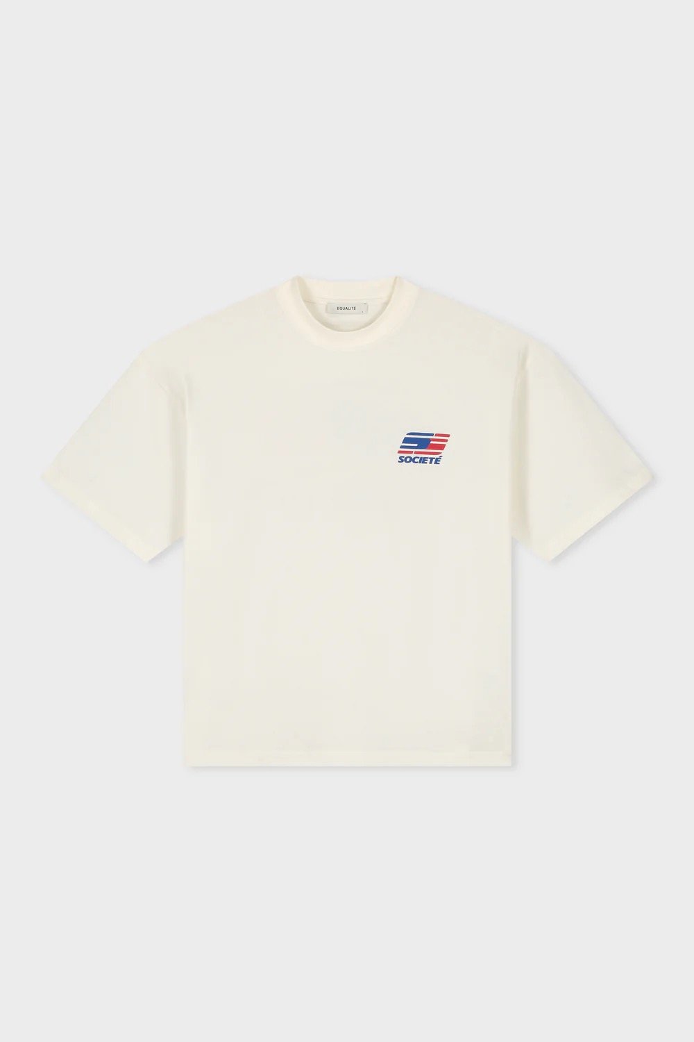 EQUALITÉ HUNTER BOXY TEE OFF-WHITE