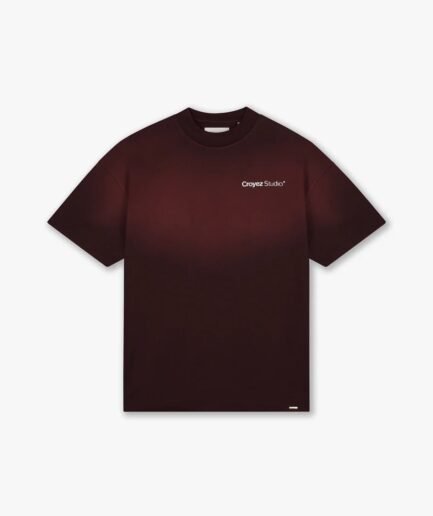 Croyez Studio Faded T-Shirt | Raisin Red