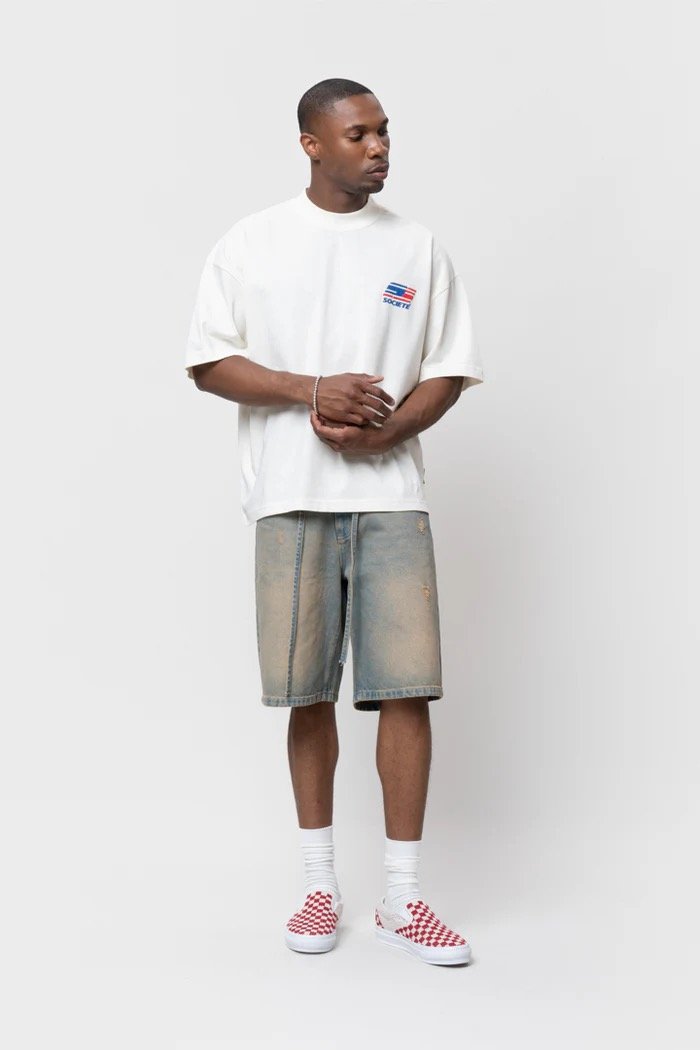 EQUALITÉ HUNTER BOXY TEE OFF-WHITE