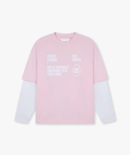 Croyez Showroom Double Sleeve T-Shirt | Pink