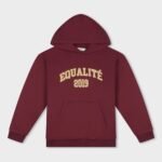 EQUALITÉ COLLECTIVE OVERSIZED HOODIE WASHED BURGUNDY