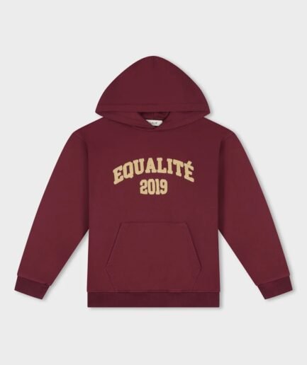 EQUALITÉ COLLECTIVE OVERSIZED HOODIE WASHED BURGUNDY