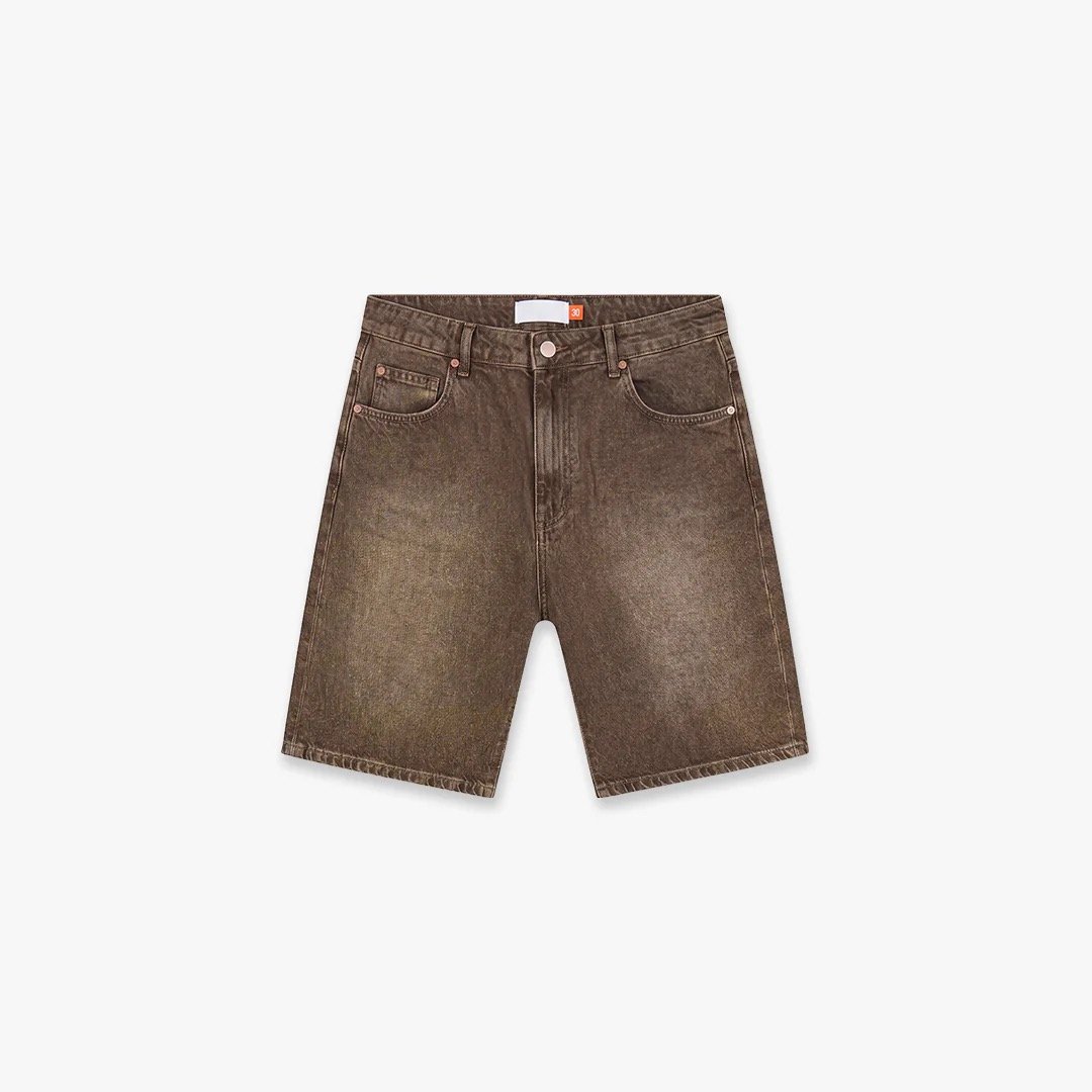 Croyez CD2 Washed Denim Shorts | Washed Brown