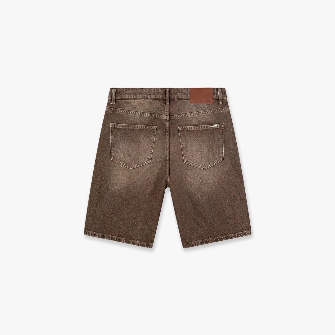 Croyez CD2 Washed Denim Shorts | Washed Brown
