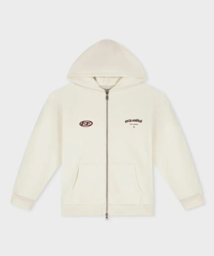 EQUALITÉ STAY EQUAL OVERSIZED FULL ZIP HOODIE OFF-WHITE