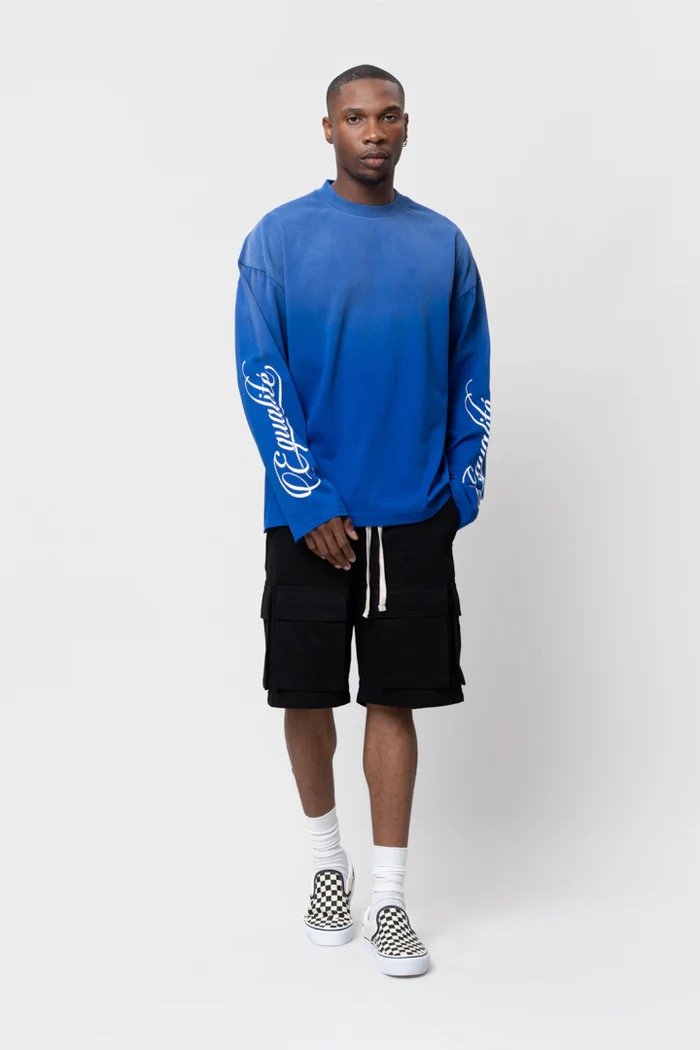 EQUALITÉ JAX LONGSLEEVE TEE BLUE