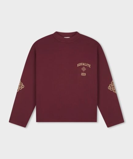 EQUALITÉ ISA OVERSIZED LONGSLEEVE TEE WASHED BURGUNDY