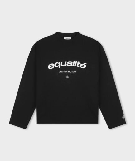EQUALITÉ CELESTE OVERSIZED LONGSLEEVE TEE BLACK