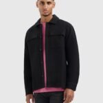 Pure Path: FLANNEL OVERSHIRT BLACK 25030201