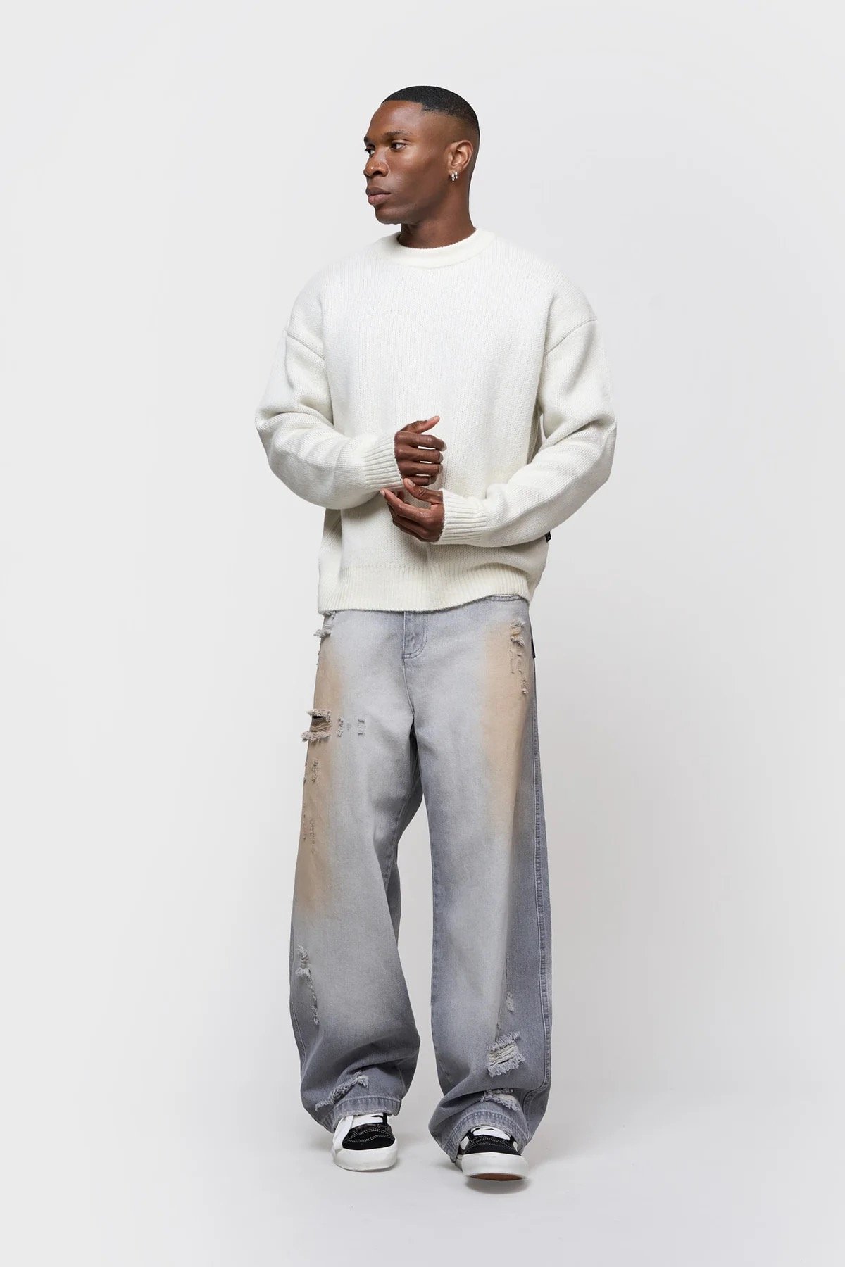 EQUALITÉ ARID KNIT SWEATER OFF-WHITE