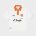 EQUALITÉ NETHERLANDS OVERSIZED JERSEY POLO OFF-WHITE & ORANGE