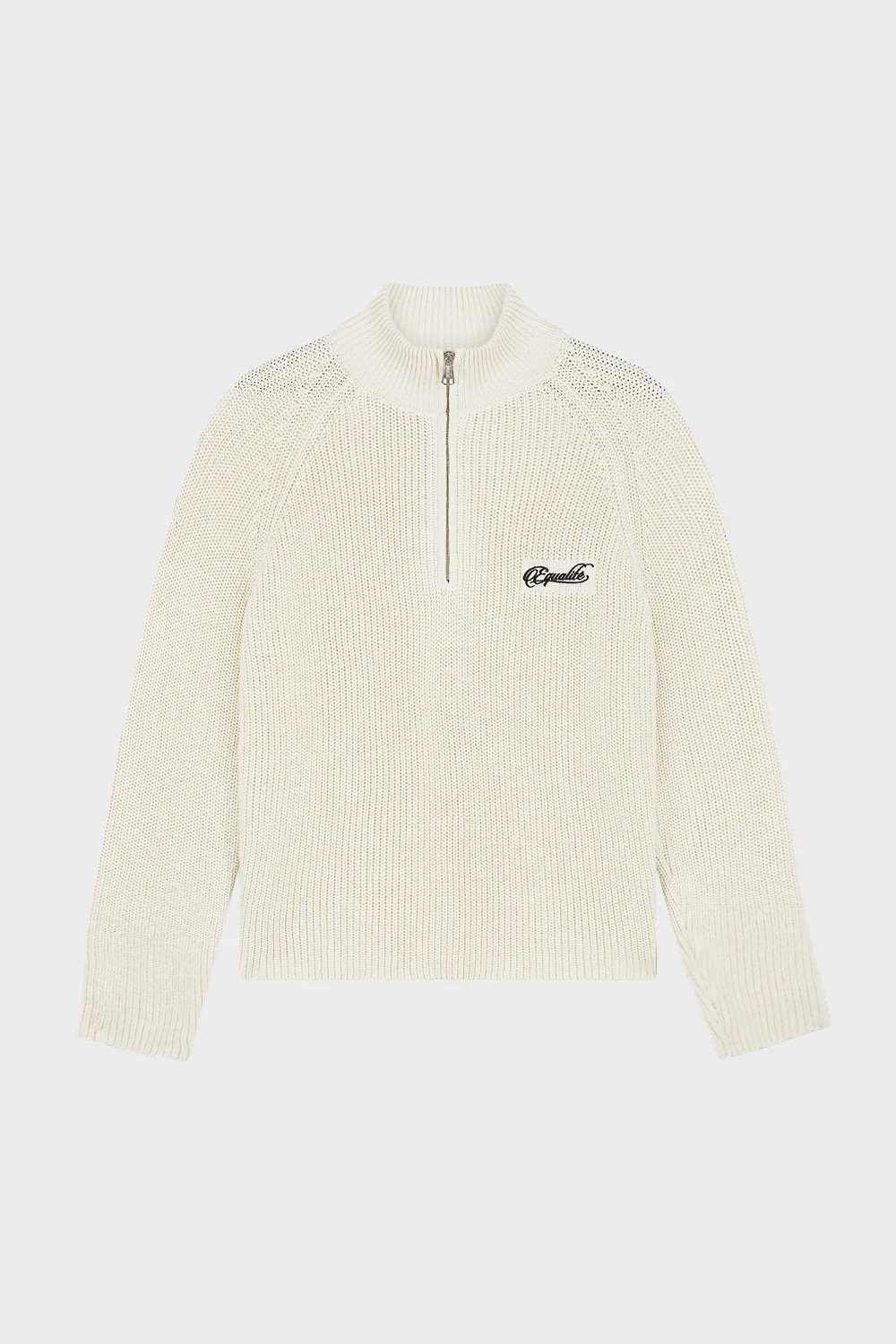 EQUALITÉ FUNNEL KNIT SWEATER OFF-WHITE