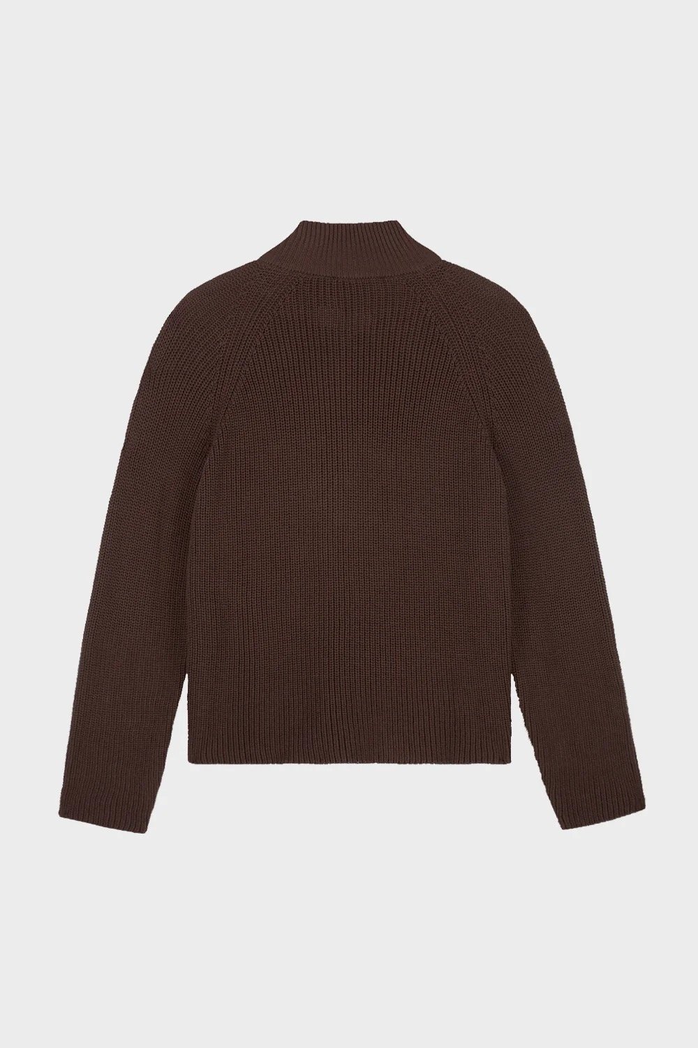 EQUALITÉ FUNNEL KNIT SWEATER BROWN