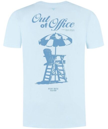 PURE PATH: T-SHIRT 2502014 LIGHT BLUE