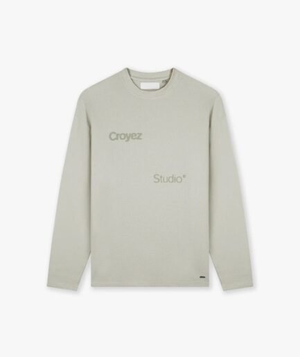 Croyez Studio Waffle Longsleeve T-Shirt | Light Beige