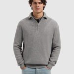 PUREPATH KNIT HALF-ZIP SWEATER 25030806 GREY