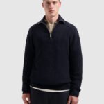 PUREPATH KNIT HALF-ZIP SWEATER 25030806 NAVY